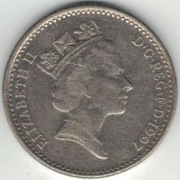 Wielka Brytania 10 pence pensów 1997 - 24,5 mm - nr 2