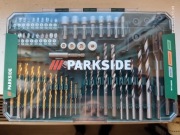 Zestaw wierteł bitów kluczy nasadowych otwornic PARKSIDE.