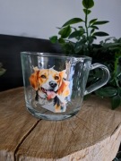 Szklanka kubek Handmade 400ml Beagle