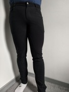 Bryczesy męskie 50 pełny lej czarne