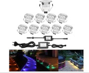 Zestaw 10x Lampy LED Punktowe C31 RGB | IP67 | Do Zabudowy Taras