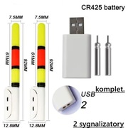 Sygnalizatory brań 2 szt. ładowarka plus 2 baterie.
