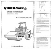 JCB Vibromax 1105 1106 1405 1805 Service Manual Serwisowa naprawcza