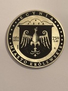 Kcynia. Moneta kolekcjonerska fi 50 mm. Alpaka.  Gyges