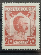Fi 226c*  Piłsudski , matowokarminowy 1927 r . Gw i opis Krupa PZF