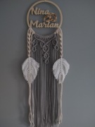 Ślubny łapacz snów makrama