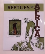 Uganda 2014  Mi blok 447 wąż  idealna pozycja 