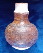 Wazon Fat Lava - Strehla, DDR. Lata 60-e. Sygnowany, nr 1443.