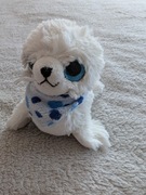 Biała pluszowa maskotka foka foczka