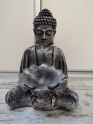 Figurka Buddy Czarno-srebrna, wysokość 32 cm, nowa