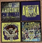 Vlepki ARKA GDYNIA, Cracovia, Lech, KSZO, Gryf Wej, Gwardia Kosz # 122