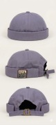 Stylowa Czapka Beanie / Dokierka (Miki Hat) - Kolor Lawendowy  Głębia