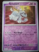 REVERSE HOLO Greavard 100/197 Karta POKEMON TCG Obsidian Flames