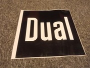 mega  duża naklejka dual logo gramofonu  