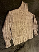 Sweter golf damski Marks&Spencer rozm M wełna kolor camel