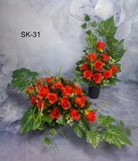 Kompozycja nagrobna, na cmentarz, zestaw, kompozycja kwiatowa, wiązanka 