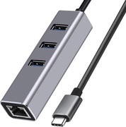 4-portowy Hub USB C, USB 3.0 Hub USB-C adapter