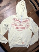 Bluza Yakuza kremowa z kapturem streetwear męska rozmiar M żółta