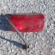 Tylna lampa przeciwmgielna Maluch Fiat 12P PRL