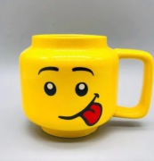Ceramiczny Kubek z Motywem Głowy Ludzika LEGO 250 ml – Stylowy