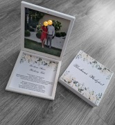 Zaproszenie dla rodziców na ślub, zaproszenie dla chrzestnych pudelko