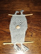 SOWA MAKRAMOWA Z DRATWY