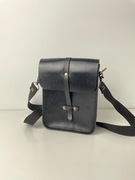 Mała Listonoszka, Torebka, Crossbody - Czarna (HANDMADE) PREZENT 
