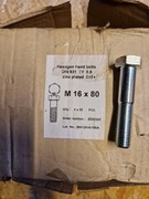 M16x80 ŚRUBY METRYCZNE ocynk kl.8.8 din931 1 kg najtaniej!