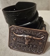 Skórzany pasek BYK RODEO Buhaj dla Hodowcy Bydła.