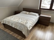 Łóżko sypialniane+ 2 szafki/Materac Gratis. Solidne, od stolarza. Duże