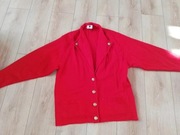 Żakiet sweter damski  czerwony