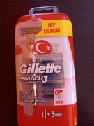 Maszynka ostrza mach 3 5szt ostrzy