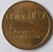 Żeton, moneta 5 Dobrych Dukatów  2012 