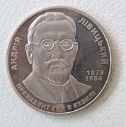Ukraina 2 hrywny, 2009 130 rocznica urodzin Andrieja Liwitskiego