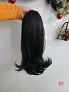 Kucyk doczepiany 40cm. Kolor: czerń. Nr.01. Włos termiczny