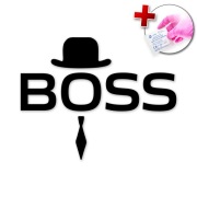 NAKLEJKA NA SAMOCHÓD AUTO LAPTOP - BOSS