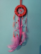 Czerwono-fioletowy łapacz snów