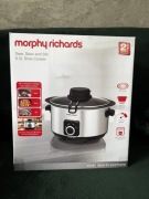 Wolnowar parowar morphy richards stew & stir 6,5 l nowy