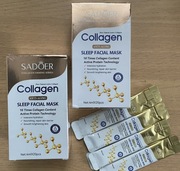 40x Maska Kolagenowa 10x Moc Kolagenu na Noc Efekt Anti-Aging Młodsza Cera!