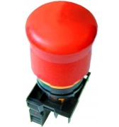 Nowy, kompletny przycisk bezpieczeństwa z ramką i stykami M22-PV/K11 EATON