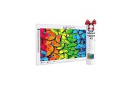 Haft Diamentowy Malowanie Diamentami 5D Diamond Painting Motyle 33x66cm