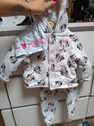 Komplet dla dziewczynki myszka Minnie plus czapeczki 80 