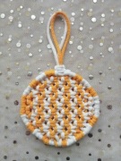 Bombka zawieszka ozdoba na choinkę makrama święta