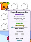 Pet simulator 99 Huge Pumpkin Cat