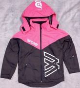 Kurtka softshell z odpinanym kapturem KappAhl Woxo 720 EU 134 szaro-różowa