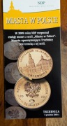Folder NBP 2009  Trzebnica Miasta w Polsce 2 zł GN