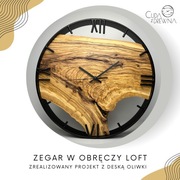 Zegar ścienny loftowy, średnice 35- 70 cm, indywidualne podejście