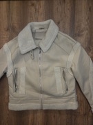 Kurtka z kożuszkiem beżowa