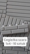 Lego Cegła, Cegiełka 1x4 Jasny Szary Lbg 6314891 15533