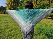 Chusta ręcznie robiona na szydełku Geometrica